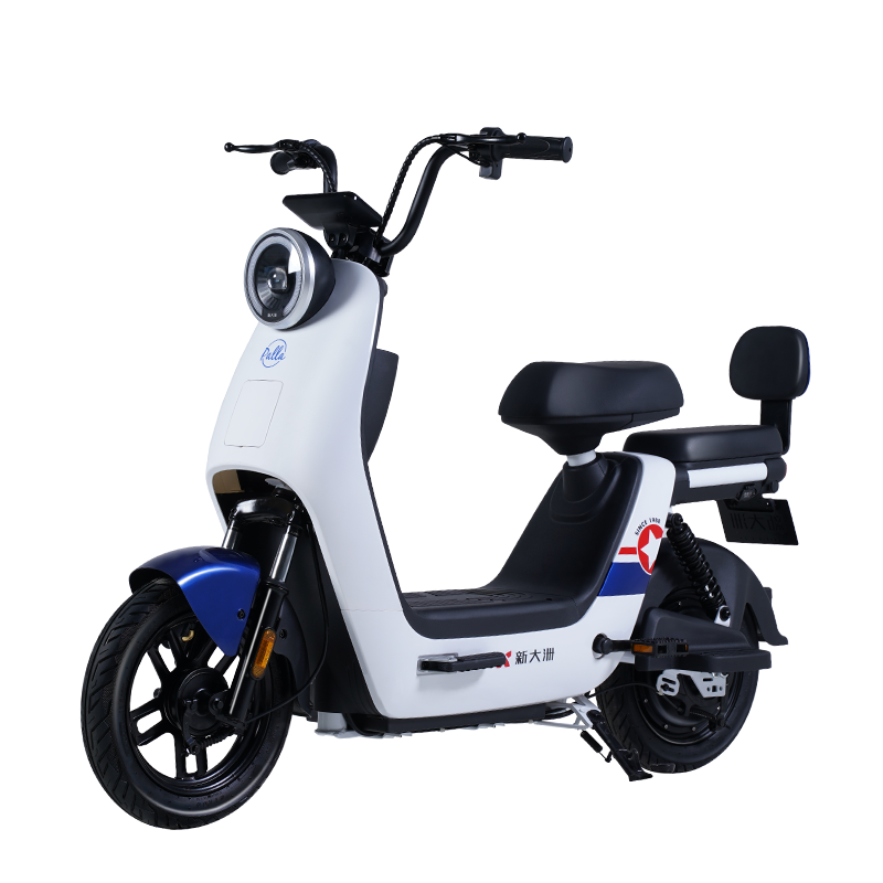 [新品首发]新大洲电动车旗舰店2023国标电动自行车女士小型心动 戚风蓝/糯糯黄