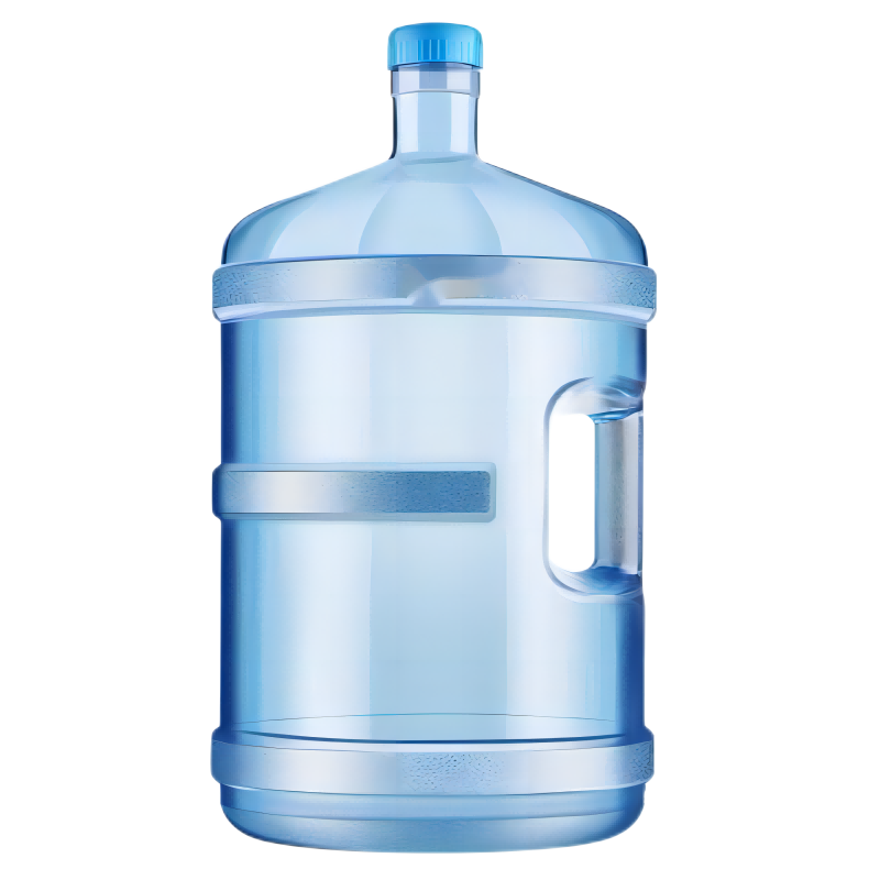 蔚岸 食品级PC饮用水桶 加厚耐热饮水机大桶手提小型纯净水桶装水5L/个