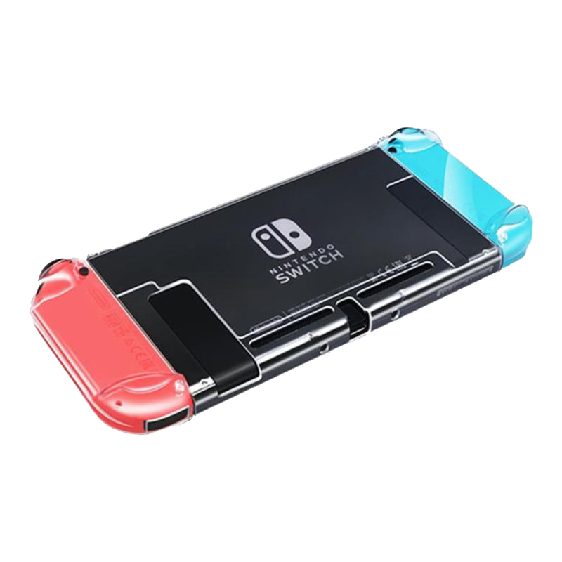 鑫喆任天堂Switch保护壳ns游戏机透明外壳渐变分体[透明白]oled磨砂硬壳主机