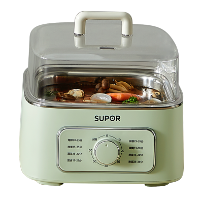 苏泊尔(SUPOR)电蒸锅多用途锅电蒸锅多功能家用电火锅蒸包子锅电煮锅三层大容量 ZN23FK930