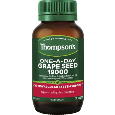 Thompson's 汤普森 葡萄籽精华片剂 19000mg 120粒 1瓶装 新西兰进口