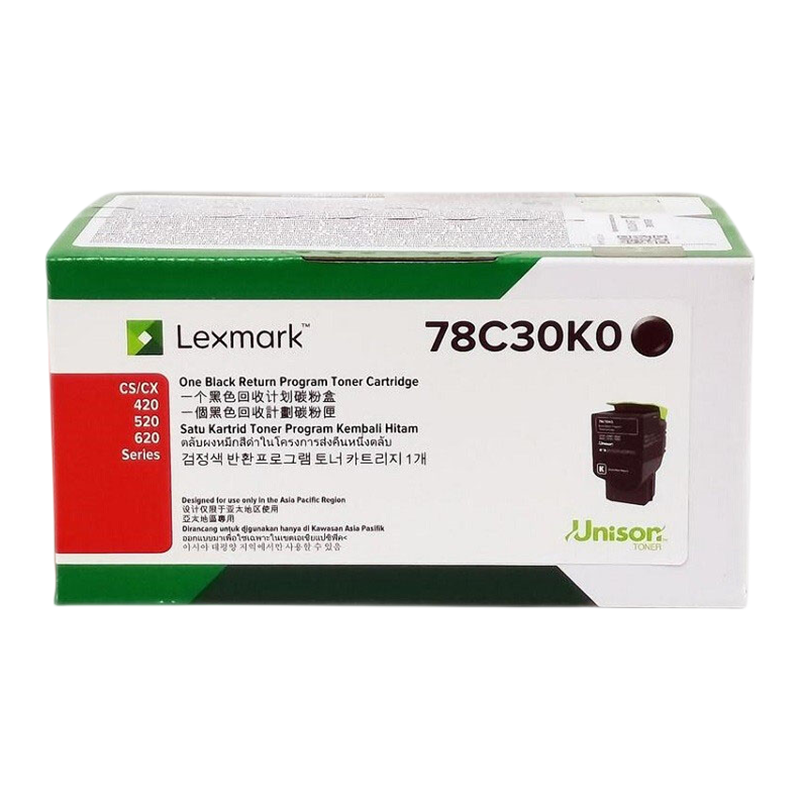 硒鼓/墨粉 利盟/LEXMARK 78C30K0 粉盒 标准版 黑色 2000页 1支