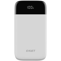 忆捷(Eaget) EQ20快充电源锂电池 20W 10000毫安3接口便携式 白色