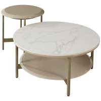 新款顾家家居现代简约岩板茶几角几家用小户型客厅家具PT7062新 \15天发货