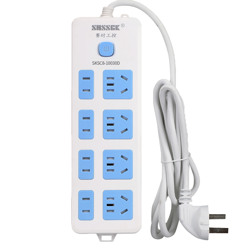 赛时工控(SHSSGK) SKSC8-10030D 四位5孔 四位2孔 移动式排插 (单位:个) 蓝白