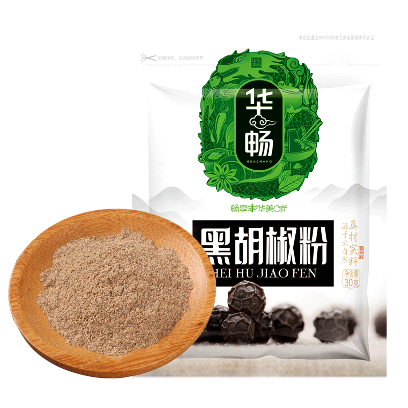 华畅黑胡椒粉袋装x30g/袋*6
