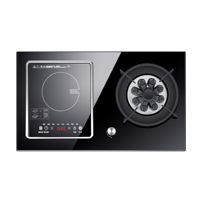 欢呼好太太气电两用灶燃气灶 气电灶 一气一电双眼灶煤气灶灶具 电磁炉打火灶左电右气液化气灶A020