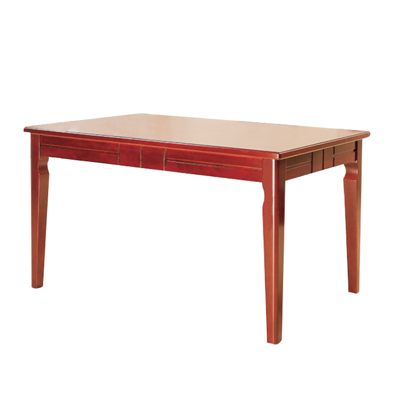 苏悦丰新中式古典木质长餐桌1400*800*750[工厂现做 7天内发货]