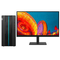 联想(Lenovo)GeekPro 设计师制图游戏台式电脑整机(i5-13400F 16G 512G固态 RTX3050 8G显卡 Win11)27英寸曲面屏显示器
