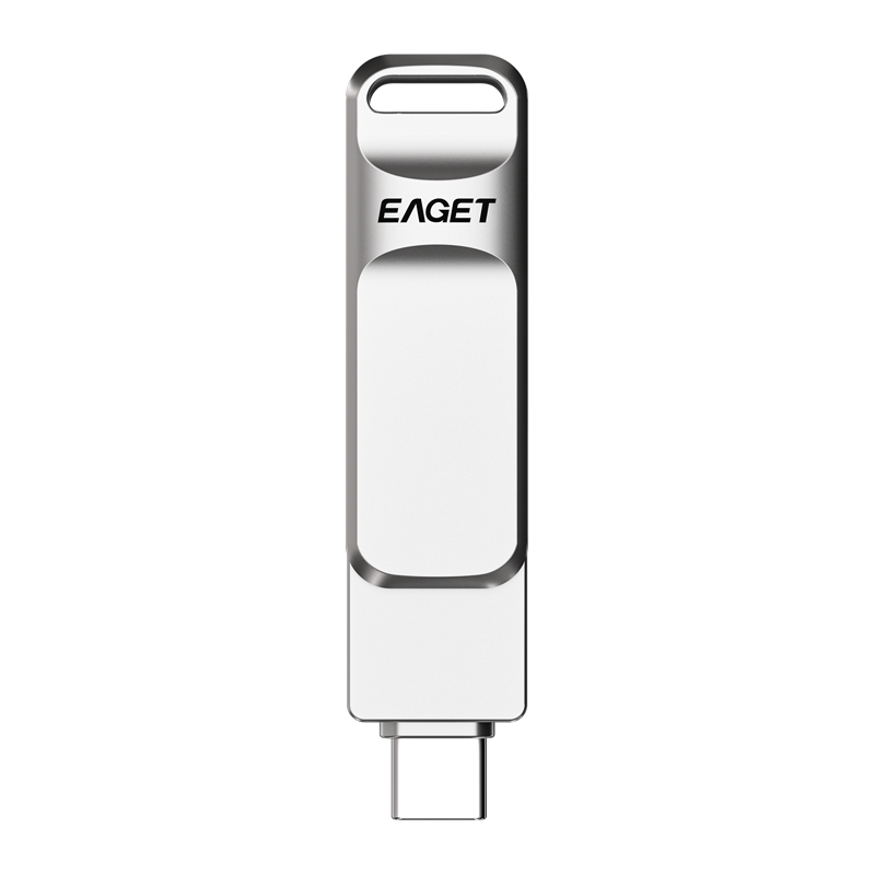 忆捷(Eaget)CF20 手机U盘Type-C USB3.0 双接口手机电脑多用车载旋转优盘金属 256GB