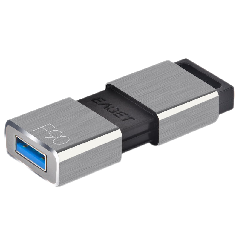 忆捷(Eaget) F90 USB3.0高速金属推拉式车载商务优盘 防尘 防水 防震 64GB