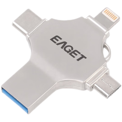 忆捷(Eaget) CF12苹果安卓type-c四合一U盘手机电脑两用 64G