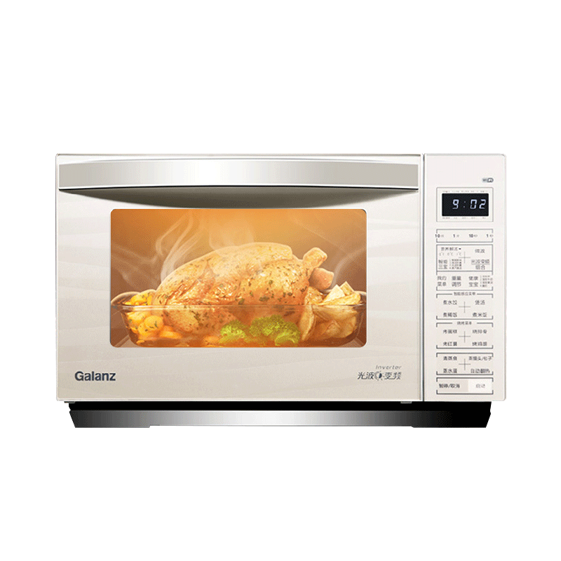 格兰仕微波炉家用光波炉烤箱一体机智能变频烧烤900瓦25L大容量不锈钢内胆烧烤炉R6(B1)