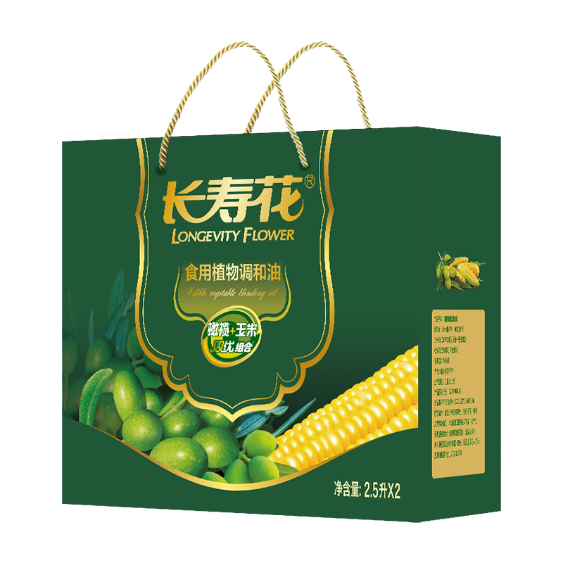 [长寿花]橄榄玉米调和油2.5L*2礼盒
