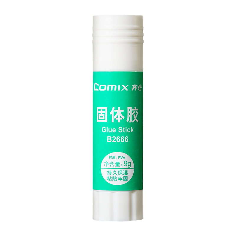 齐心 B2666 固体胶PVA 9g 绿