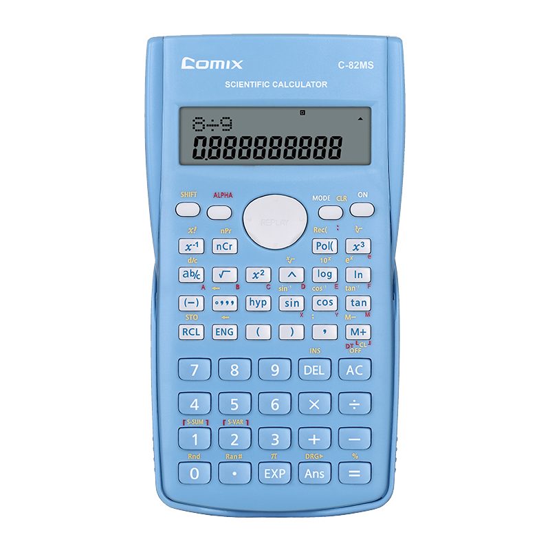 齐心 C-82MS 函数计算器 浅蓝