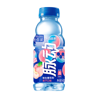 脉动维生素功能饮料低糖夏季解渴出游桃子味400ml*4瓶
