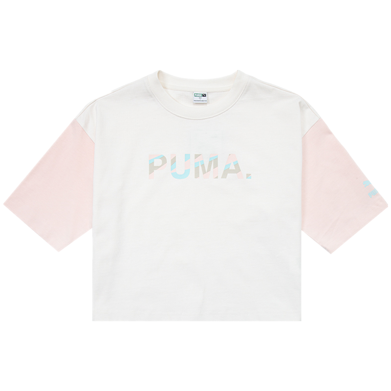 彪马(PUMA)女装 2023夏季新款运动服健身训练半袖时尚舒适透气圆领短袖T恤 535007-93