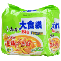 康师傅 大食袋系列 5连包泡面袋装整箱 夜宵速食代餐面