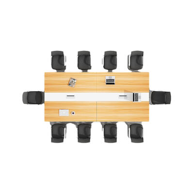 逐鹿中原办公桌示教桌条形会议桌简约现代培训桌长条桌TY1036职员洽谈桌