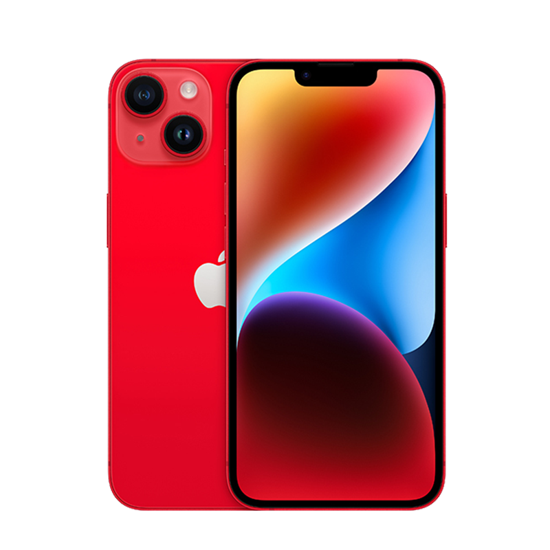 [原装20W充电器+原装线控耳机套餐]Apple iPhone 14 Plus 256G 红色 移动联通电信5G手机