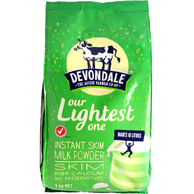 效期26年01月 DEVONDALE德运高钙脱脂速溶成人奶粉 1000g 1袋 儿童学生青少年成人孕妇中老年补钙澳洲进口