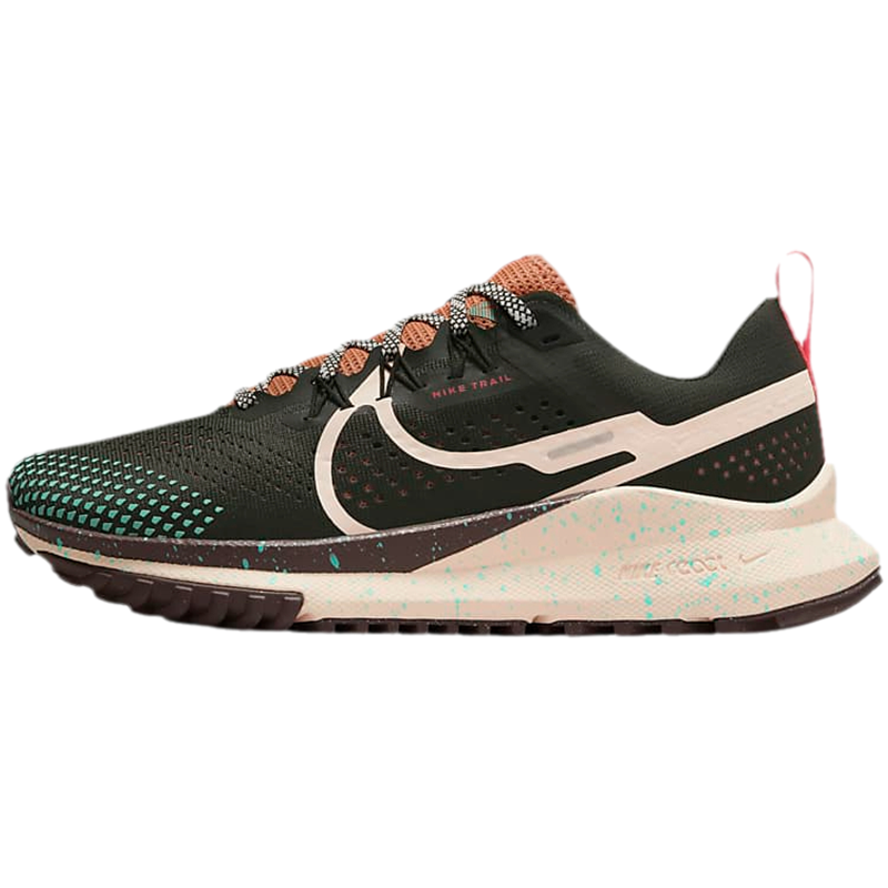 Nike Pegasus Trail 4 防滑耐磨 低帮 跑步鞋 女款 绿棕 DJ6159-300