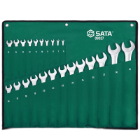 世达(SATA)23件全抛光两用扳手组套 开口梅花扳手工具组套 6-32mm 09027 1套 定制