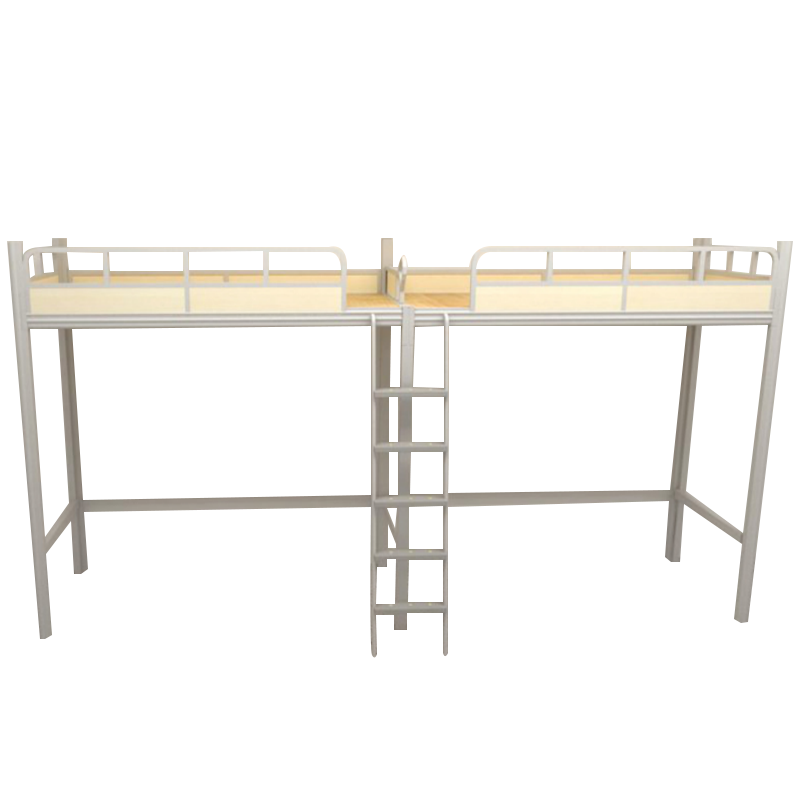 兴福隆挂梯铁床宿舍寝室二人位高架床4000*900*2100mmA款[工厂现做 7天内发货]