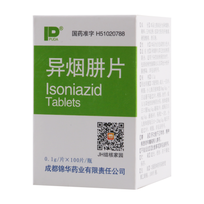 PUDA 异烟肼片 0.1g*100片/盒