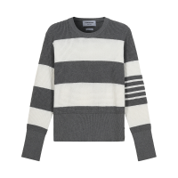 汤姆·布朗 THOM BROWNE 男士棉质圆领长袖针织衫毛衣MKA366B Y3009