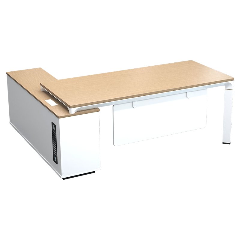 臻远ZY-SG02简约办公桌主管桌经理桌含副柜苏格台架2000*1000