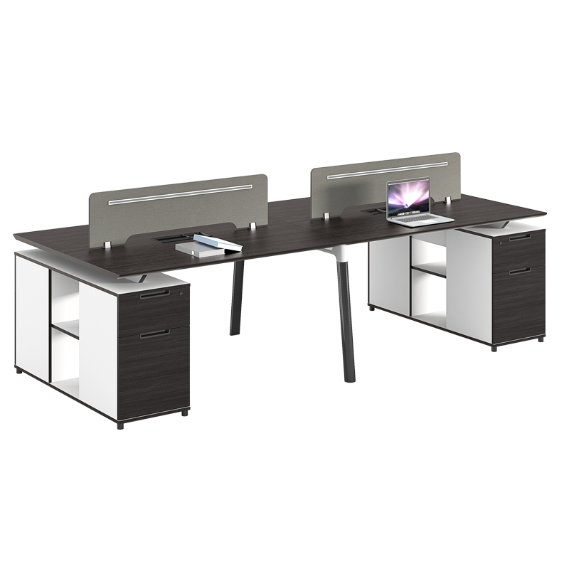 臻远 ZY-TZ-2412职员办公桌屏风工作位职员卡座 对坐四人位