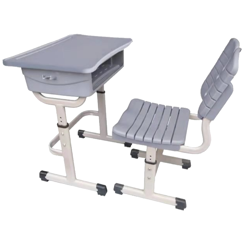 苏兴盛学生课桌椅单人塑钢分档螺丝调节课桌含椅[工厂现做 7天内发货]