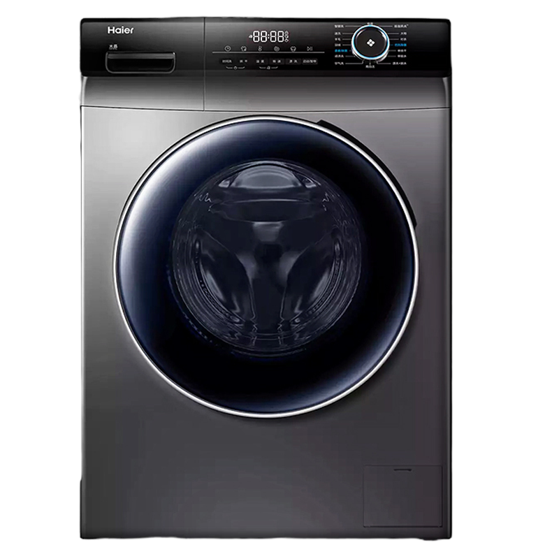 海尔(Haier) 滚筒洗衣机10公斤容量 全自动上排水 直驱变频 洗脱一体 一级节能家用洗衣机 G100328B12S