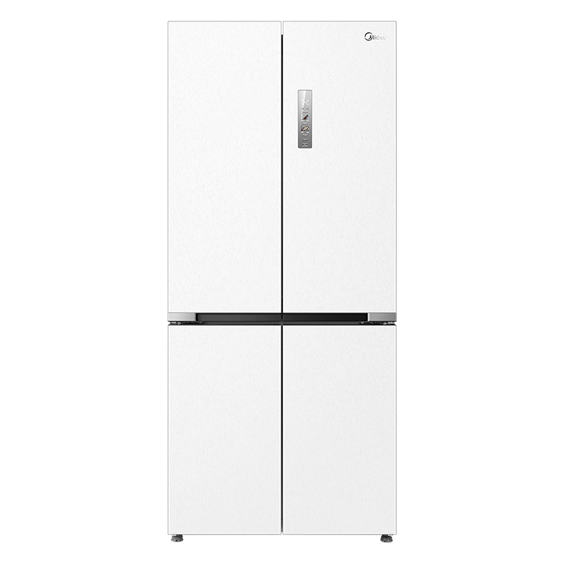 美的(Midea)微晶系列无缝可嵌入式十字双开门四开门家用智能超薄白色高端冷藏冷冻电冰箱一级变频MR-547WUSPZE
