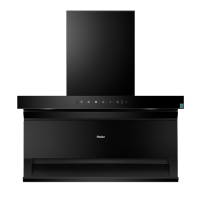 海尔(Haier)抽油烟机灶具套装7字型顶侧双吸 家用超薄一级节能22立方大吸力 一键自清洁烟机EC715+液化气灶