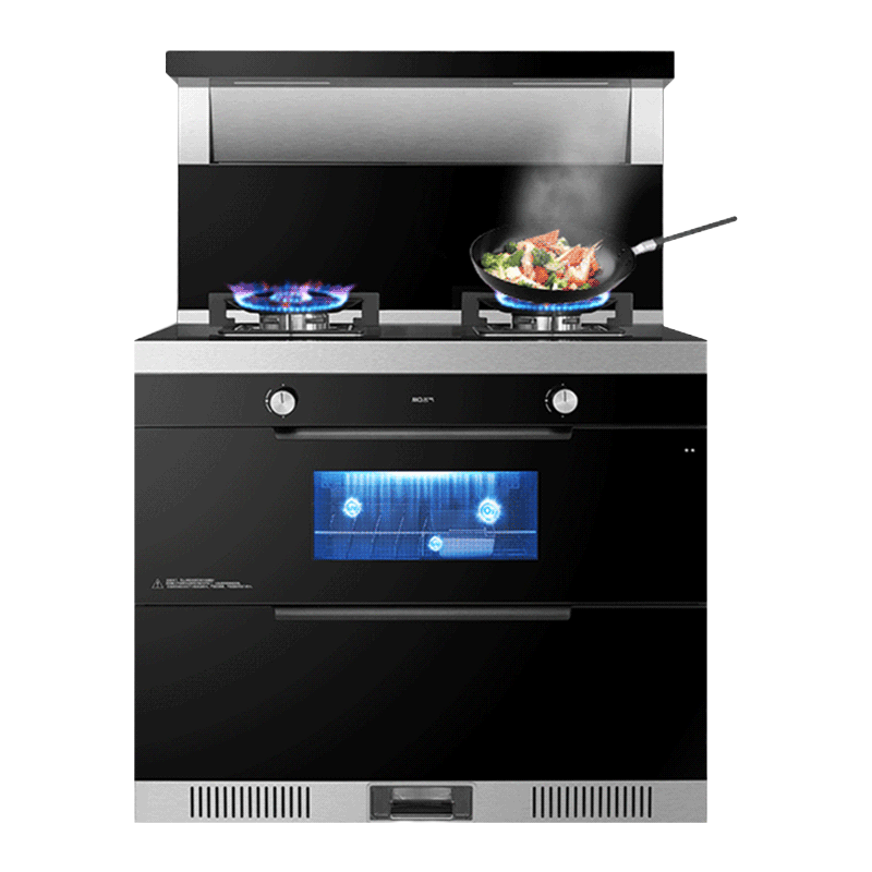 老板名气(MQ) 集成灶一体灶二星级消毒柜大吸力抽油烟机燃气灶灶具套餐大容量二星级消毒 一级能效 FX12X 天然气