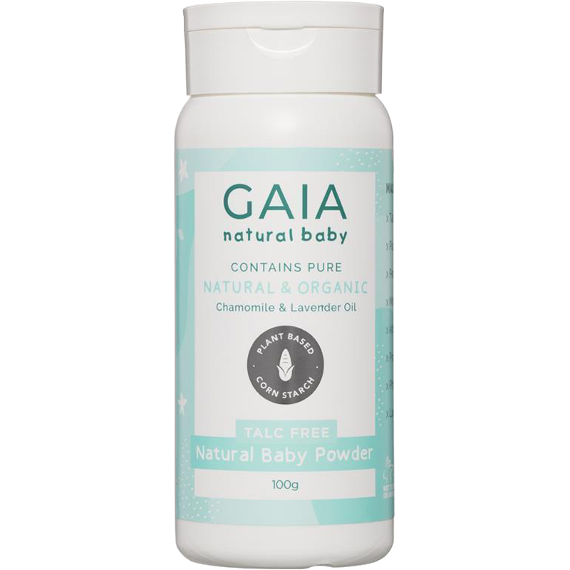 GAIA 天然玉米爽身粉 100g 1瓶装 含薰衣草/洋甘菊/甜橙精华 baby婴儿幼儿宝宝儿童 澳洲进口