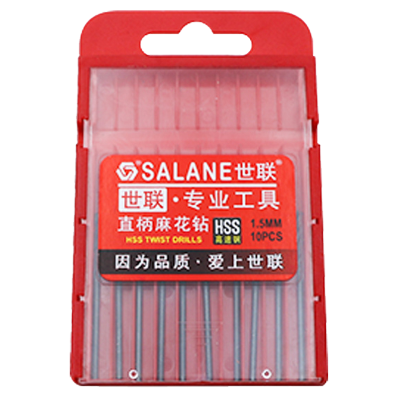 世联硬质合金直柄麻花钻 1.5mm*40mm  盒