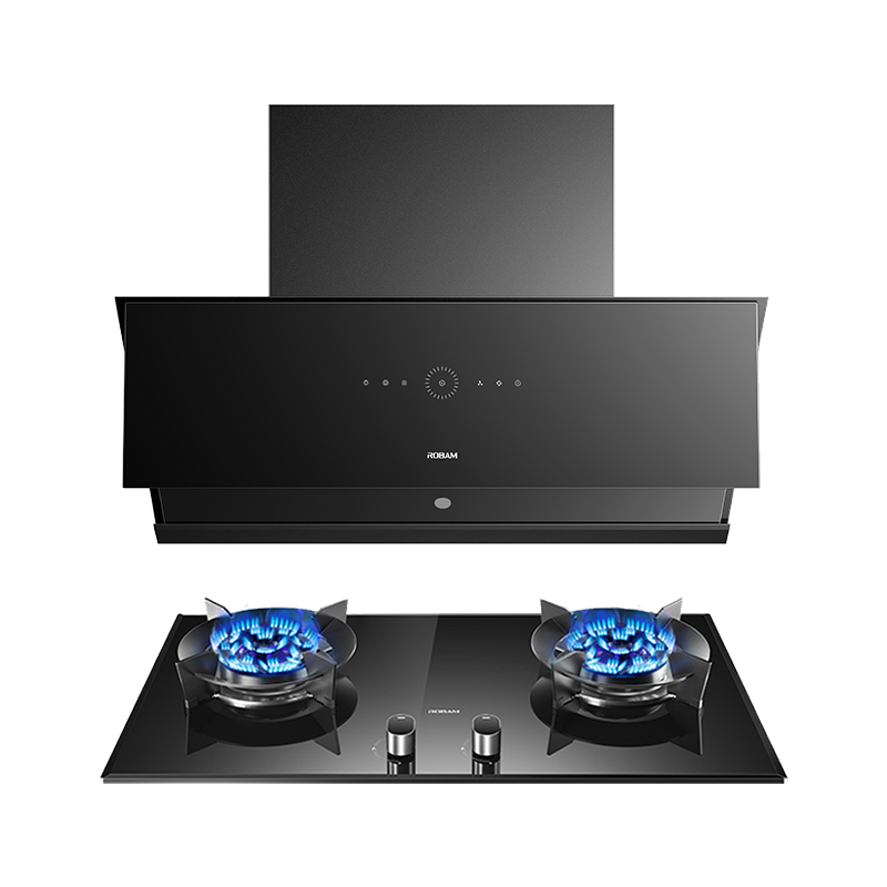 [灵犀科技]老板(ROBAM)烟灶套餐 26m³侧吸式变频烟灶联动油烟机灶具套装烟机燃气灶29A9S+57B0X天然气
