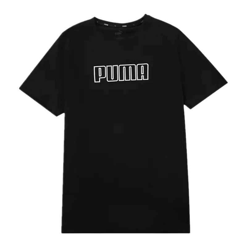 彪马(PUMA)短袖女23春夏新款运动休闲时尚印花透气T恤 Logo SS Tee W 671603-01