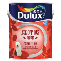 多乐士(Dulux)森呼吸淳零无添加竹炭抗甲醛5合1内墙乳胶漆 油漆涂料 墙面漆A8212白色5L