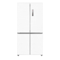 美的(Midea)60cm薄系列567大白豚十字四开门多门超薄嵌入一级能效大容量无霜电冰箱MR-567WUSPZE