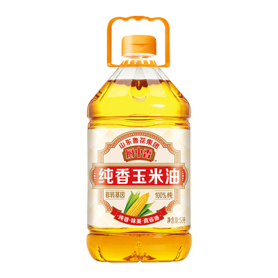 鲁花厨中香纯香玉米油5L烹饪炒菜食用油大桶色拉油