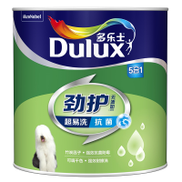 多乐士(Dulux)劲护无添加竹炭超易洗抗菌五合一内墙乳胶漆油漆墙面漆 A8141 1L