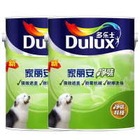 多乐士(Dulux)家丽安净味乳胶漆内墙面漆 油漆涂料 A991 5L*2 哑光白色