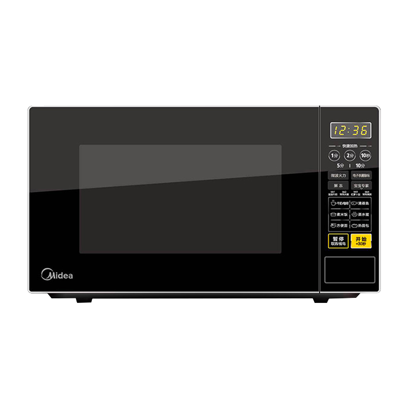 美的(Midea)微波炉 20升转盘 微电脑操控 智能快捷菜单 高效磁控管 防水设计 一键加热M1-L213C