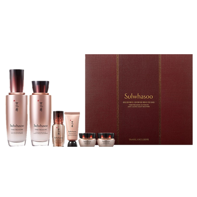 韩国Sulwhasoo雪花秀臻金臻雪水乳护肤套 补水保湿淡化细纹提拉紧致抗初老暗沉保护肌肤屏障 水乳125ml