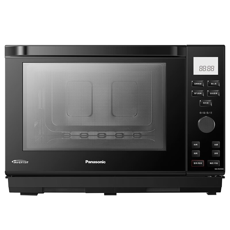 松下(Panasonic)蜂神系列NN-DS2500 27升变频微波炉 微蒸烤炸一体机蜂巢顶聚热彩屏触控 智能APP